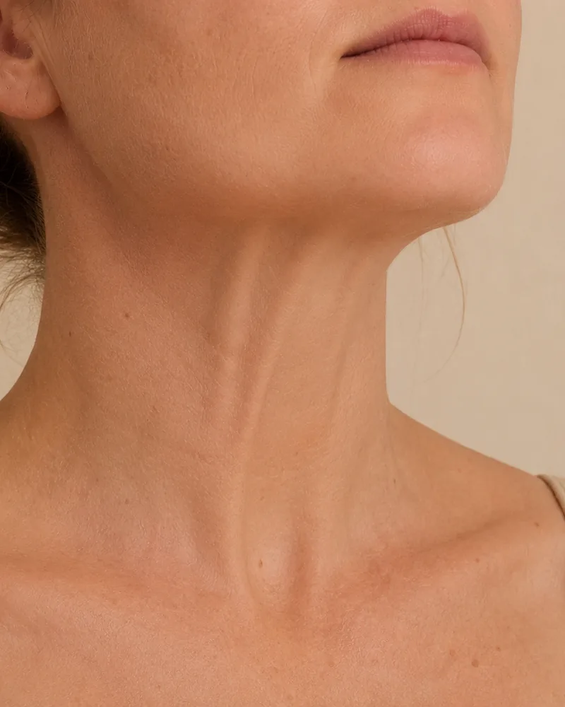 Elegant neck and jawline for a Nefertiti neck lift, Rejuvena Bedford