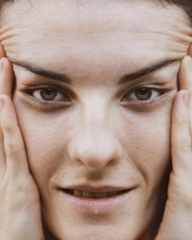 Natural image showing dull skin
