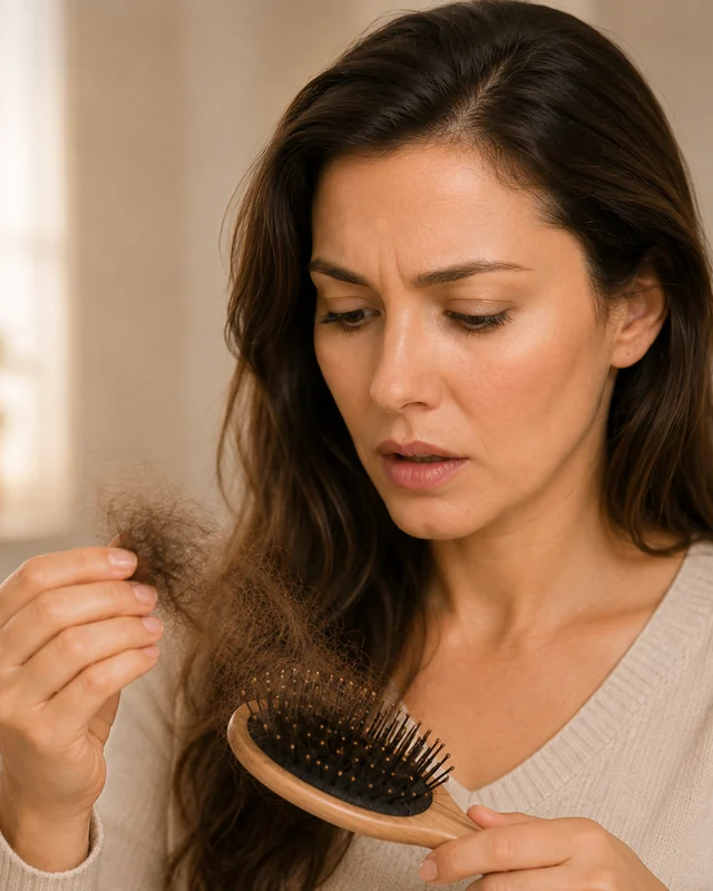 Natural image showing excessive shedding