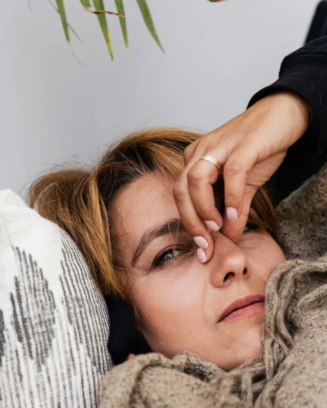 Natural image showing tired, stressed skin