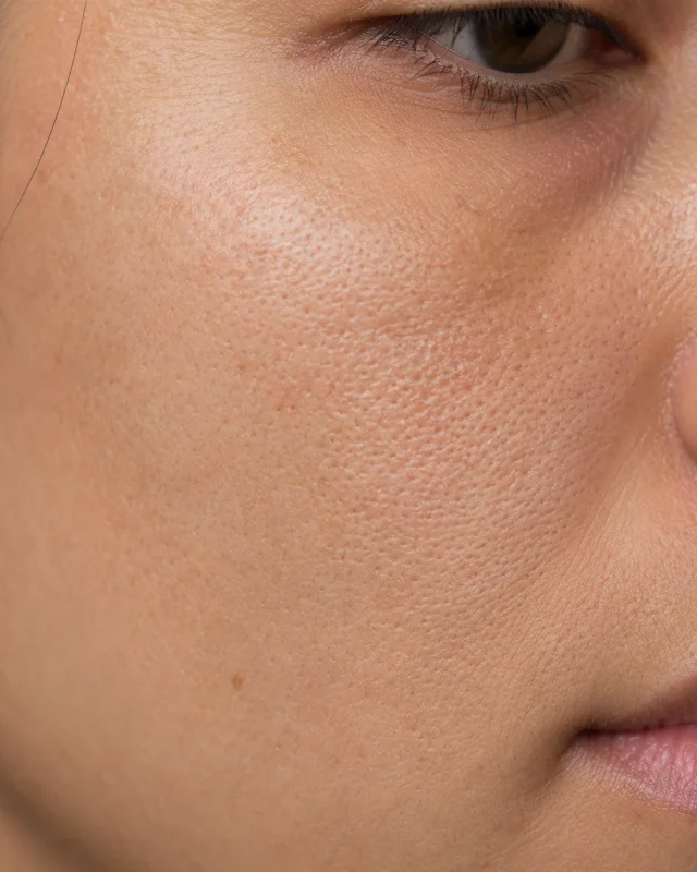 Natural image showing uneven texture & pores