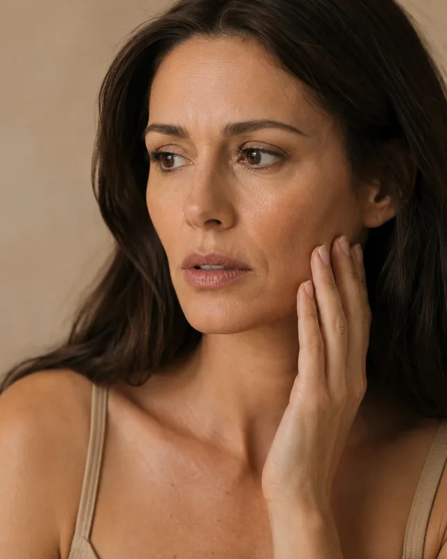 Selected cheek and mid-face contouring with Radiesse, Bedford