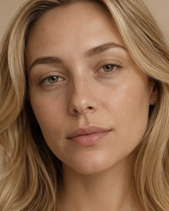 Natural image showing dull skin