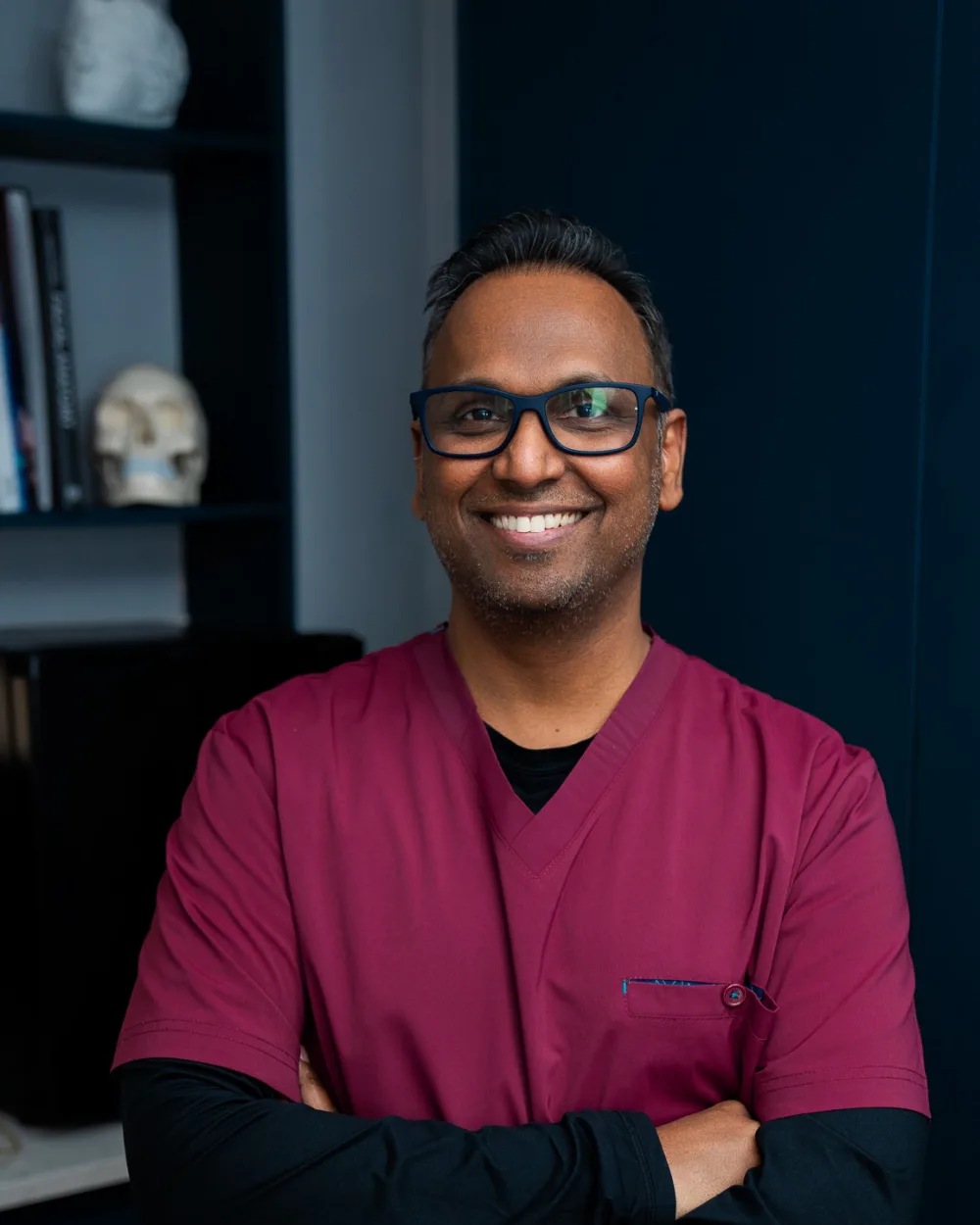 Dr Nick (Dr P Nosina), GMC-registered Medical Director, in his consultation room at Rejuvena Clinic, Bedford
