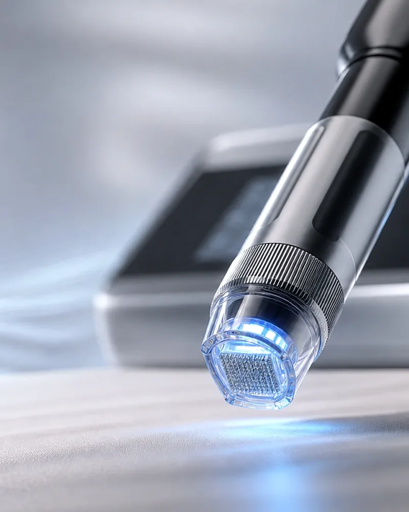 Dermablate Cool Laser Er:YAG handpiece used for burn scar resurfacing at Rejuvena Clinic in Bedford