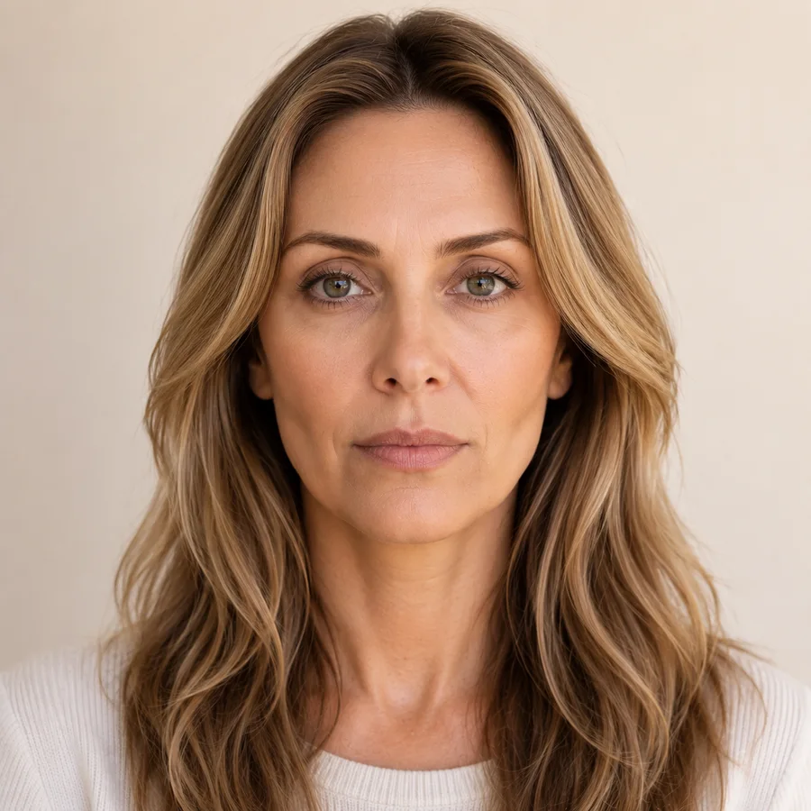 Illustrative portrait showing lower-face shadowing