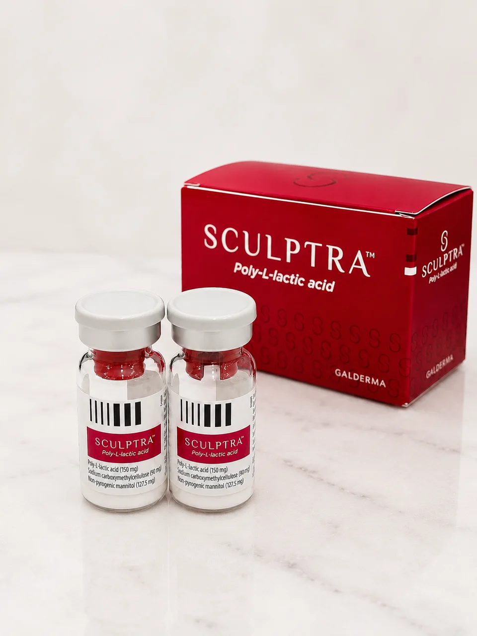 Sculptra product photographed at Rejuvena Clinic, Bedford
